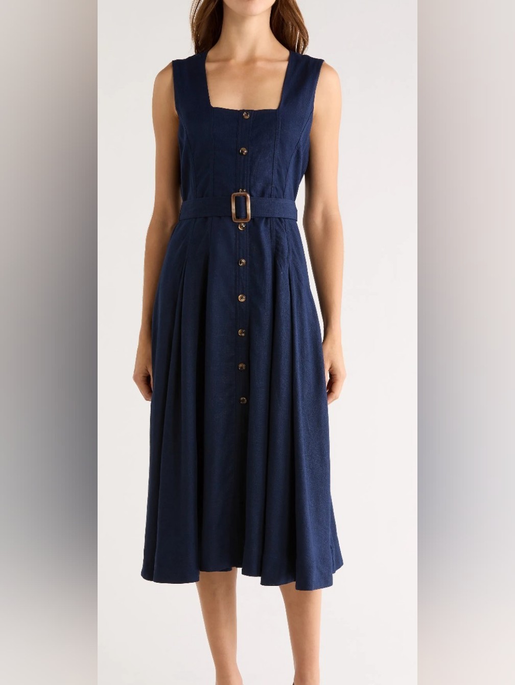 Cece Belted Midi Dress